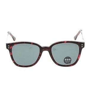 Komono Womens Sunglasses NEW burgundy silver metal arms